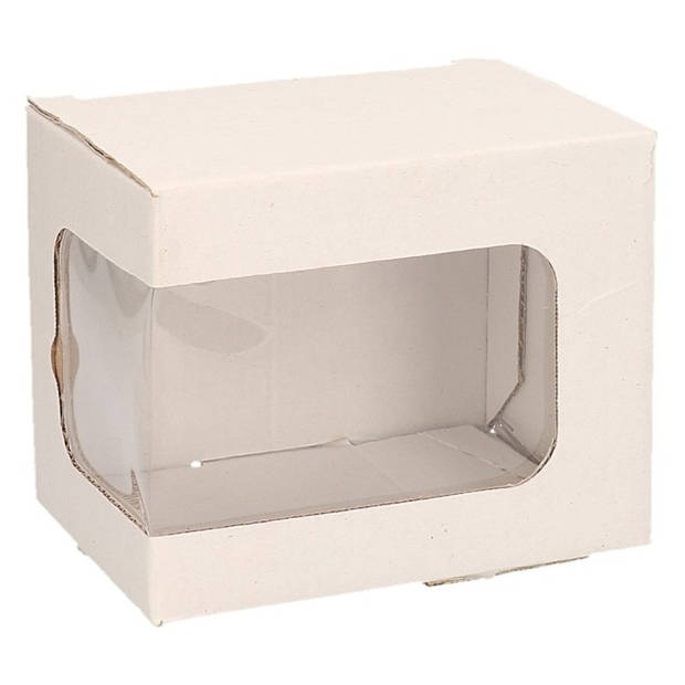 Kerstbal bewaren/opbergen 2x doosje met venster - Kerstballen opbergboxen