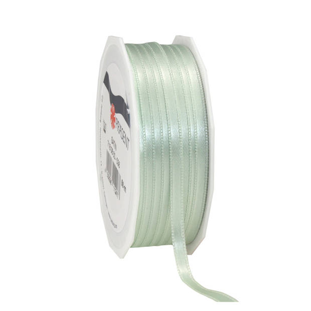 Cadeaulint/sierlint Satijn - 0.6 cm x 50 meter - Mint Groen - cadeaus - Cadeaulinten