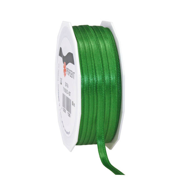 Cadeaulint/sierlint Satijn - 0.6 cm x 50 meter - Groen - cadeaus - Cadeaulinten