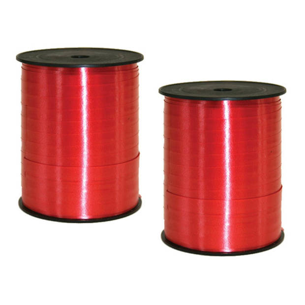 Cadeaulint/sierlint in de kleur rood 5 mm x 500 meter - Cadeaulinten