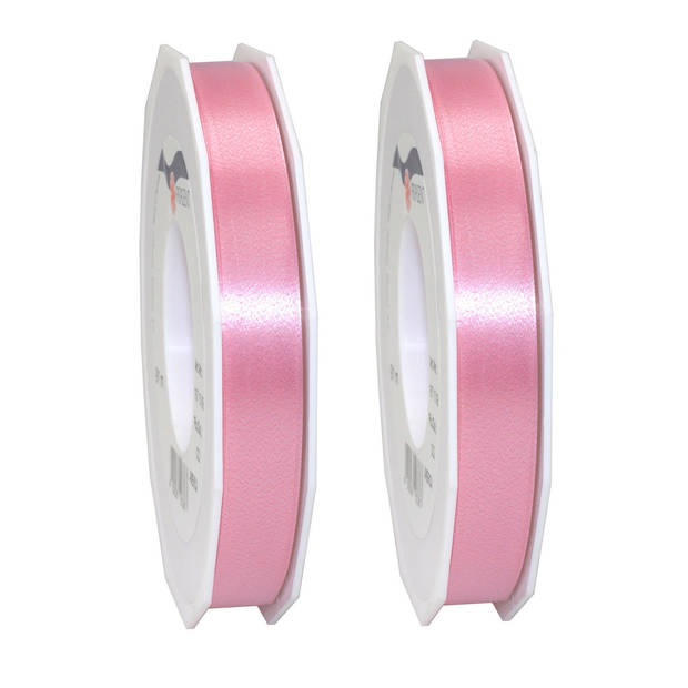 Cadeaulint/sierlint Satijn XL - 1,5 cm x 91 meter - roze - cadeaus - Cadeaulinten