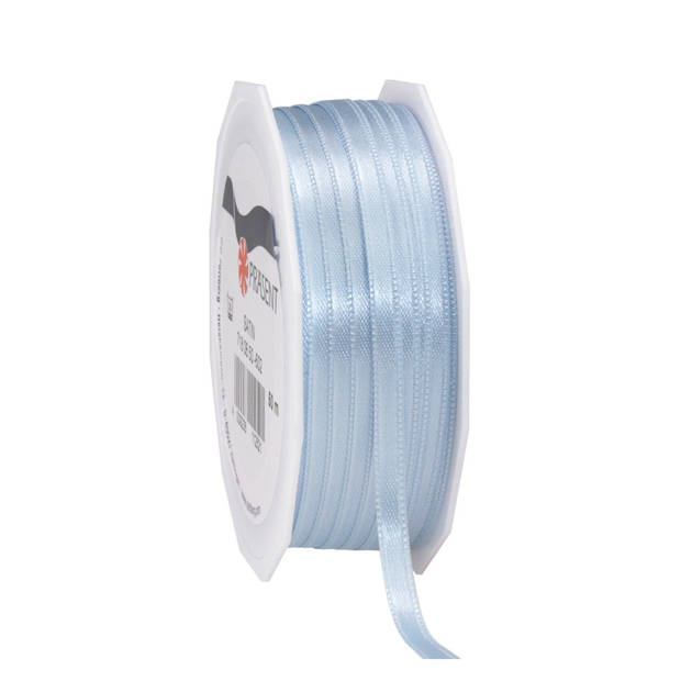 Cadeaulint/sierlint Satijn - 0.6 cm x 50 meter - licht blauw - cadeaus - Cadeaulinten