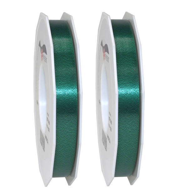 Cadeaulint/sierlint Satijn XL - 1,5 cm x 91 meter - emerald - cadeaus - Cadeaulinten