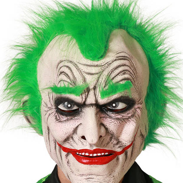 Horror clown masker - latex - volwassenen - The Joker - verkleed accessoires - Verkleedmaskers