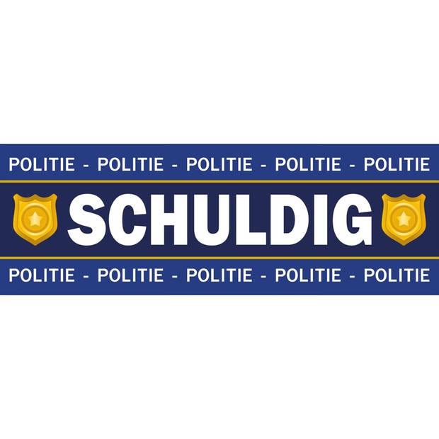 10 x Verkleed schuldig sticker politie boeven outfit - Verkleedattributen