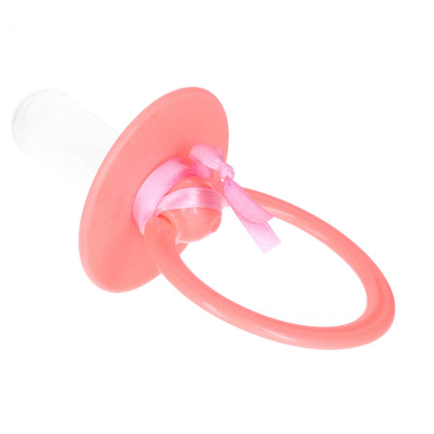 Jumbo grote verkleed fopspeen roze - 13 cm - Verkleedattributen