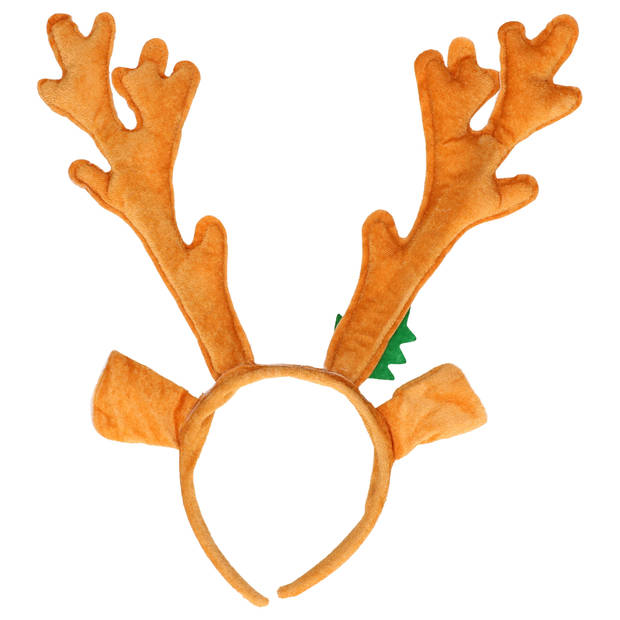 Henbrandt kerst diadeem/haarband - rendier gewei - 30 cm - Verkleedattributen