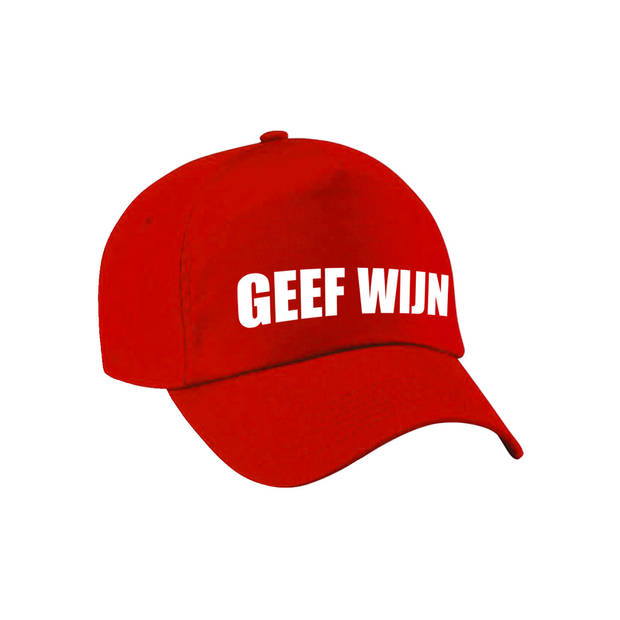 Carnaval fun pet / cap geef wijn rood voor dames en heren - Verkleedhoofddeksels