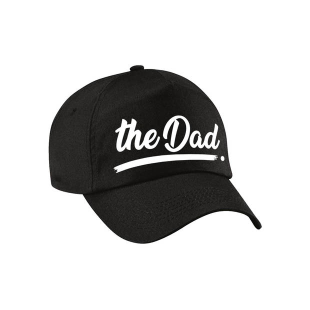 The Dad tekst pet / baseball cap zwart voor volwassenen - Verkleedhoofddeksels