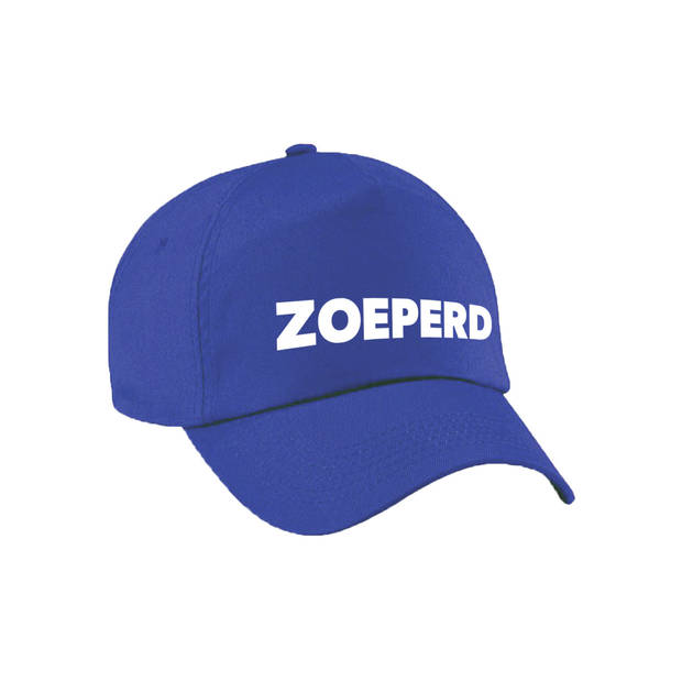 Zoeperd Achterhoek pet / cap blauw voor volwassenen - Verkleedhoofddeksels