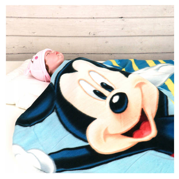 Disney Mickey Mouse fleece deken plaid 120x140 cm Kinderen deken