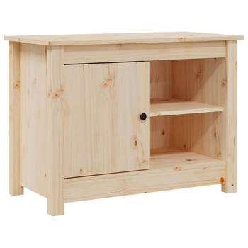 The Living Store TV-meubel Grenenhout - 70 x 36.5 x 52 cm - Stabiel en veel opbergruimte