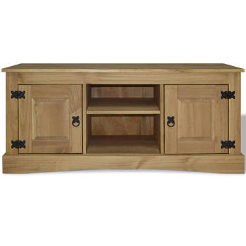 The Living Store TV-kast Corona - 120 x 40 x 52 cm - massief grenenhout