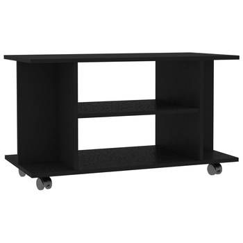 The Living Store TV-meubel - - Materiaal- spaanplaat - Afmetingen- 80 x 40 x 40 cm - Kleur- zwart