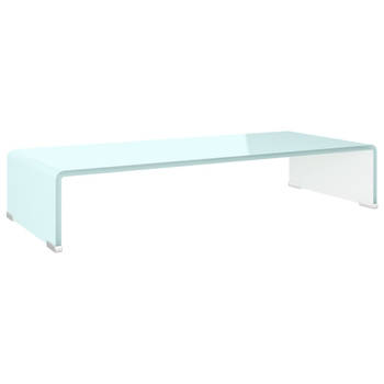 The Living Store TV-meubel - Gehard glas - 70 x 30 x 13 cm - Groen