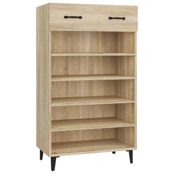 The Living Store Schoenenkast - 60 x 35 x 105 cm - Sonoma eiken