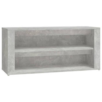 The Living Store Schoenenrek - Betongrijs - 100 x 35 x 45 cm - Hoge Kwaliteit