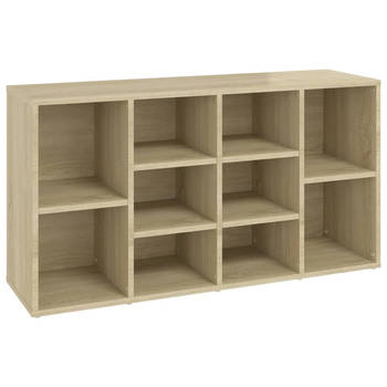 The Living Store Garderobebank Sonoma Eiken - 103 x 30 x 54.5 cm - Schoenenopberger