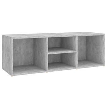 The Living Store Schoenenbank - Betongrijs - 105 x 35 x 35 cm - Spaanplaat