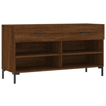 The Living Store Schoenenbank - - Meubel - 102 x 35 x 55 cm - Bruineiken