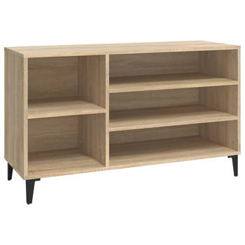 The Living Store Schoenenkast - Sonoma Eiken - 102 x 36 x 60 cm - met opbergvakken