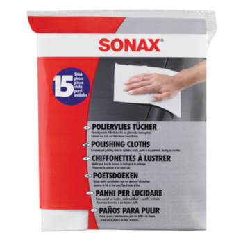 Sonax poetsdoeken 20 x 25,7 cm synthetisch wit 15 stuks