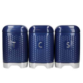 KitchenCraft Voorraadpotten Lovello Midnight Navy 3 stuks