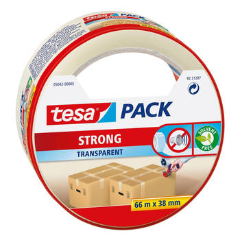 1x Tesa doorzichtige verpakkingstape 66 mtr x 38 mm - Tape (klussen)
