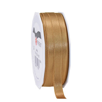 Cadeaulint/sierlint Satijn - 1 cm x 25 meter - brons - cadeaus - Cadeaulinten