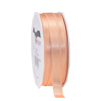 Cadeaulint/sierlint Satijn - 1 cm x 25 meter - Zalm roze - cadeaus - Cadeaulinten