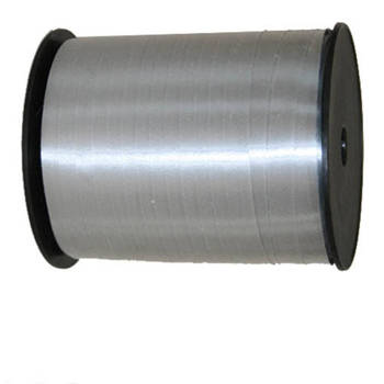 Cadeaulint/sierlint in de kleur zilver 5 mm x 500 meter - Cadeauversiering