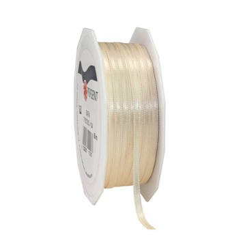 Cadeaulint/sierlint Satijn - 0.3 cm x 50 meter - creme wit - cadeaus - Cadeaulinten