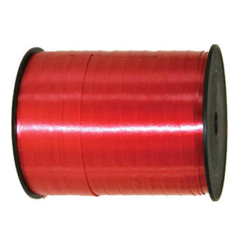 Cadeaulint/sierlint in de kleur rood 5 mm x 500 meter - Cadeaulinten