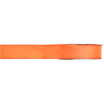 Cadeau sierlint satijn - oranje - 1 cm x 25 meter - Cadeaulint - Cadeaulinten