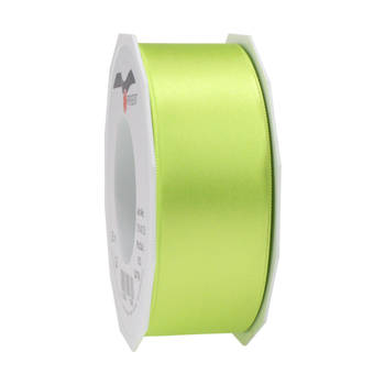 Cadeaulint/sierlint Satijn - 4 cm x 25 meter - lime groen - cadeaus - Cadeaulinten