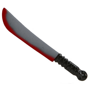 Grote machete/mes - plastic - 41 cm - Halloween/ridders verkleed wapens accessoires - Verkleedattributen