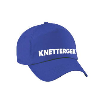 Carnaval fun pet / cap knettergek blauw voor dames en heren - Verkleedhoofddeksels