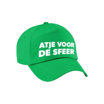 Carnaval fun pet / cap atje voor de sfeer groen voor dames en heren - Verkleedhoofddeksels