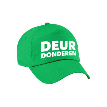 Deur donderen Achterhoek pet / cap groen voor volwassenen - Verkleedhoofddeksels