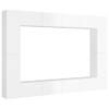 The Living Store TV-meubel - Hoogglans wit - 100 x 30 x 30 cm (L) - 30.5 x 30 x 90 cm (M)