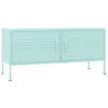 The Living Store TV Standaard - Mint - Staal - 105 x 35 x 50 cm - 100 kg Draagvermogen