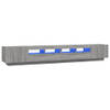 The Living Store TV-meubel LED-verlichting Grijs Sonoma Eiken 100/80x35x40cm - USB-aansluiting