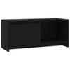 The Living Store Tv-meubel - Zwart - 90 x 35 x 40 cm - Spaanplaat