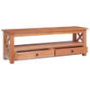 The Living Store TV-meubel Vintage Mahoniehout - 120 x 30 x 40 cm - Natuurlijk mahoniehout