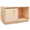 The Living Store Televisiemeubel Massief Grenenhout - TV-meubel 74x35x44 cm - Opbergruimte en Weergavefunctie