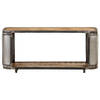 The Living Store TV-meubel Industriële stijl - 90x30x40cm - Massief mangohout