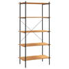 The Living Store Opbergrek - Stalen Constructie - Eiken - 80 x 40 x 163 cm