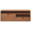 The Living Store TV-meubel Scandinavische stijl - 110x30x40 cm - massief teakhout