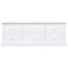 The Living Store Televisiemeubel The Living Store - TV kast hout - 108 x 30 x 40 cm - wit - 6 lades