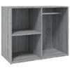 The Living Store Kledingkast - Grijs Sonoma Eiken - 80 x 40 x 65 cm (B x D x H)